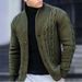 Men's Winter Knit Cardigan Coat – Cable Knit Sweater Jacket With Shawl Collar (S-XXXL, 4 Classic Colors)_viptrois.com