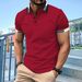 Spring Summer Men's New Sports Korean Casual Trend Slim Fit Short Sleeved Silk Cotton Collar Solid Color T-shirt POLO Shirt Polo T Shirts Top Trendy_viptrois.com