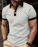 Men's Clothing Daily Casual Men's Short Sleeved Polo Shirt Fashionable 3d Printed Lapel Polo Suit Men's Clothing_viptrois.com