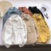 Men's Clothing Solid Color Work Shirt Spring And Autumn Loose Simple Pocket Lining Clothes Trendy Handsome Casual Long Sleeved Jacket_viptrois.com