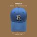 Embroidered R-Letter Baseball Spring Autumn Leisure Curved Eaves Korean Edition Duck Tongue Hat for Men and Women_viptrois.com