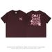 Men's Clothing Black Cotton Short Sleeved T Shirt For Men Summer Men's Wear Half Sleeved Korean Style Printed Loose Couple Tops_viptrois.com