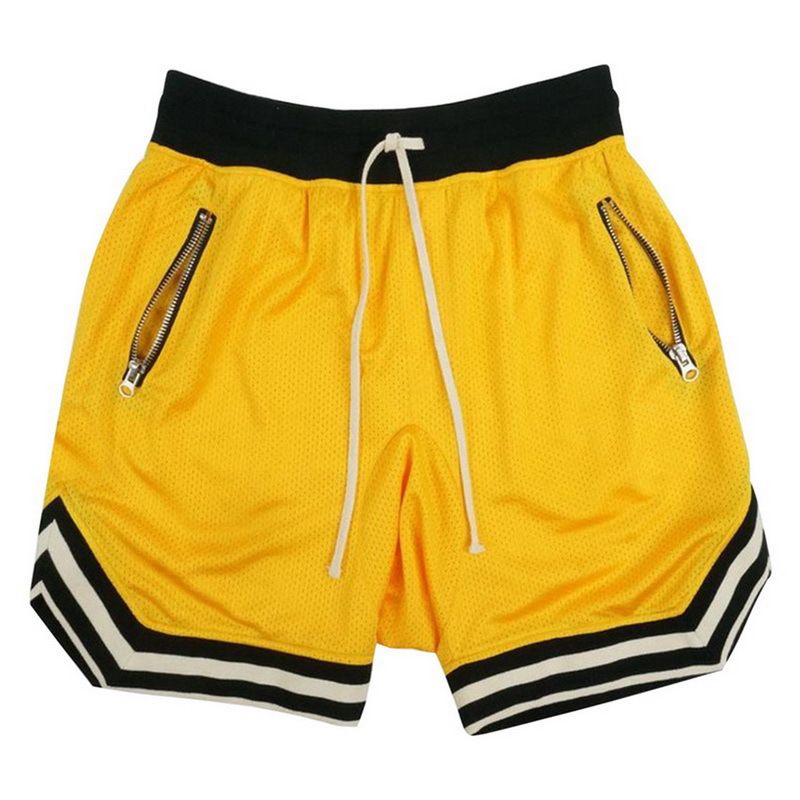Men's Clothing Summer Thin Mesh Sports Basketball Shorts Men Muscle Fitness Running Basketball Training Breathable Fitness Shorts_viptrois.com
