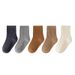 Kids'socks Solid color double needle drawn mid-tube socks for children candy color school socks for boys and girls_viptrois.com