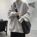 New Casual Knitted Jacket Men's Retro Fashion Cardigan Sweater Jacket_viptrois.com