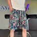 Men's Plus Size Trendy Graffiti Beach Shorts Casual Loose Five Point Pants New Style Painted Suitable For Wearing Outside_viptrois.com