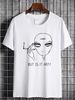 But Is It Art Alien T Shirt Funny Versatile Summer Designer Clothes Casual Soft Unisex Streetwear Comfortable Top For Everyday Wear Fashion_viptrois.com