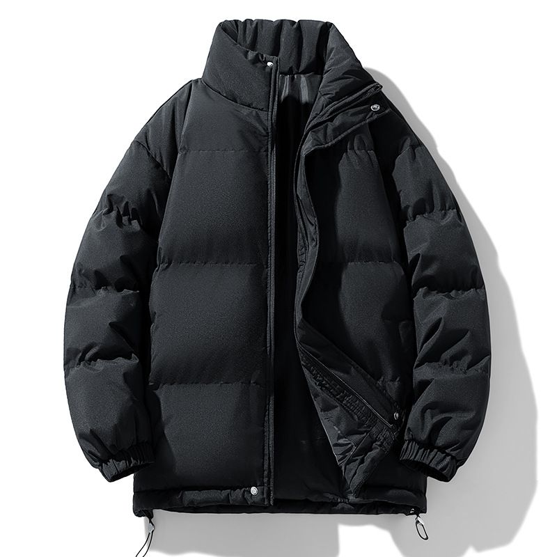 Unisex Puffer Jacket – Oversized Stand Collar Winter Coat For Couples & Streetwear_viptrois.com
