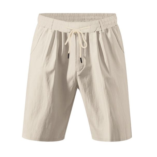 Men's Linen-Blend Casual Shorts – Vintage-Inspired Amekaji Summer Shorts With Breathable Relaxed Fit – Lightweight Beach & Streetwear Shorts_viptrois.com