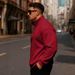 Men's Casual Stand Collar Half-Zip Fleece Hoodie - Loose Fit, Warm & Comfortable, European Size_viptrois.com