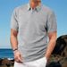 Men's Clothing European And American Men's Jacquard Polo Shirt Summer Thin Breathable Sweat Wicking Short Sleeved Trendy Style_viptrois.com