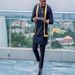 Men's Clothing New Suit Two Piece Pants Suit Solid Color Stitching Round Neck Long Sleeve_viptrois.com