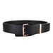 Black cowhide wide waist seal fashion trend with suit sweater genuine leather belt two layer cowhide belt men_viptrois.com