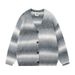 Vintage Striped College Cardigan Sweater – Unisex V-Neck Knitwear For Fall, Couple Matching, Casual & Comfortable (Blue/Black, Sizes M-XXL)_viptrois.com