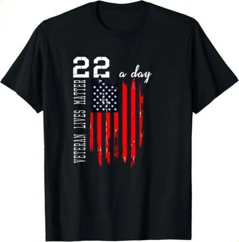 2026 T-shirtt-shirtpatriotic Veteran Lives P_t_s_d 22 Day Suicide_viptrois.com