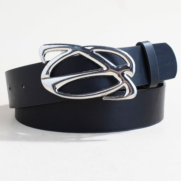Women's Fashion Silver Buckle Belt - Adjustable Casual Waist Strap For Jeans & Dresses | Trendy Accessory_viptrois.com