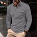 Men's Clothing Spring And Autumn Polo Shirt Button Pocket Men's Sports Polo Shirt_viptrois.com