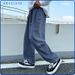 Loose Fit Jeans For Men - Star Print Washed Denim Pants With Dropped Crotch & Tapered Leg (Blue/Black, M-4xl)_viptrois.com