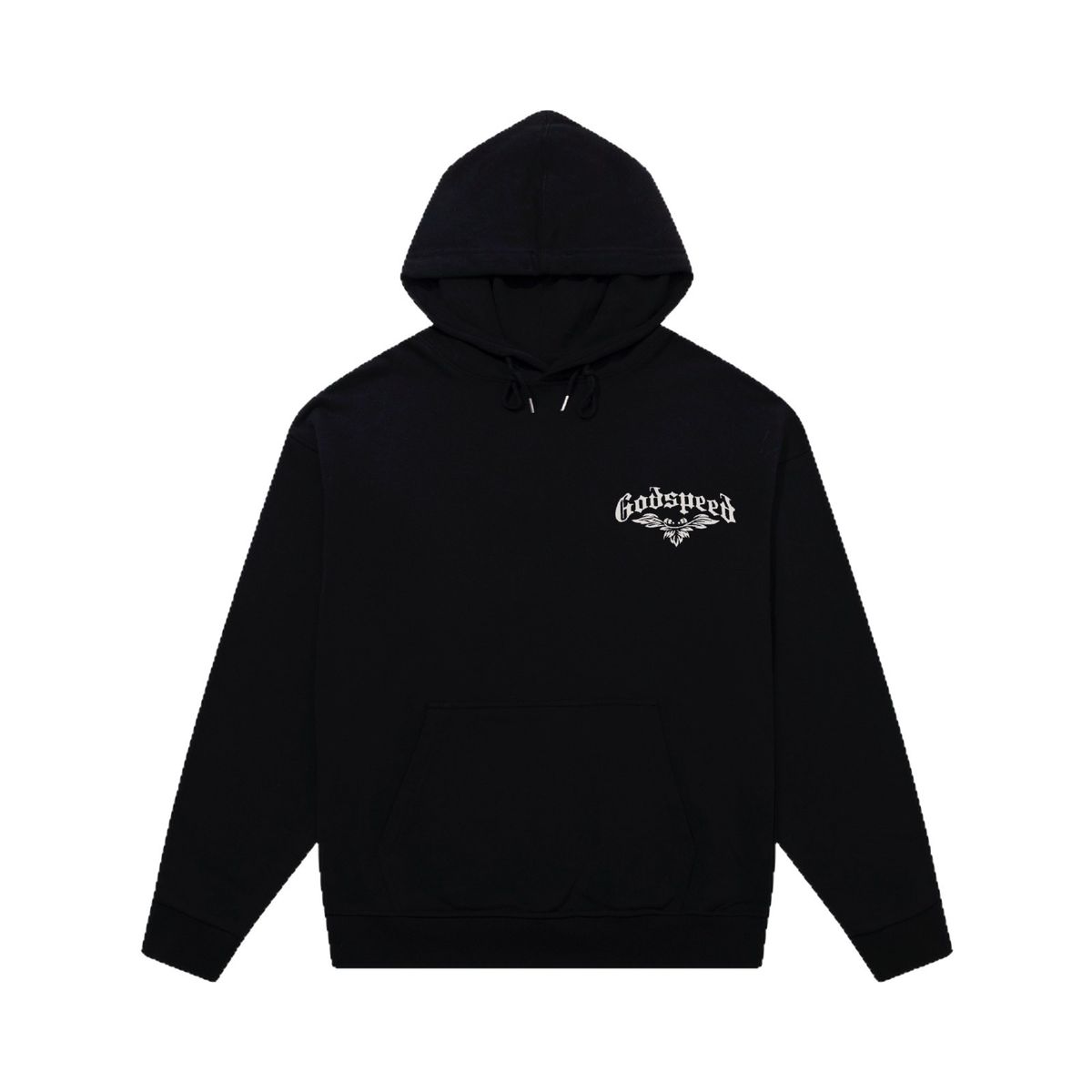 Godspeed Skull Print Cotton Unisex High Street Hip Hop Hoodie Long Sleeve Trendy_viptrois.com