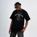 American Street Bull Head 3M Reflective Print Loose Fit Couple T-Shirt Trend_viptrois.com