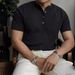 Men's Clothing Men's Short Sleeve T Shirt Fashion Summer Thin Slim Half Sleeve Knitted Bottoming Top_viptrois.com