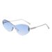 Metal Single Beam Large Frame Polygonal Sunglasses For Women Retro Simple European And American Ins Street Shooting Beach Sunshade Sunglasses Trend_viptrois.com