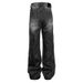 Men's Black Washed Straight Jeans – Loose Fit High Street Pants (S-XXXL)like They’re Cutting Off Circulation_viptrois.com
