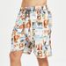 Men's Quick-Dry Loose Fit Beach Swimming 5/5 Length Swim Trunks Large Shorts_viptrois.com