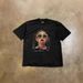 Oversized Double Ponytail Print T-Shirt Heavyweight Pure Cotton Loose Short Sleeved Men's And Women's Style for Couples_viptrois.com