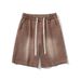 Men's Clothing Shorts Hip Hop Loose Straight Casual All Match Solid Color Shorts_viptrois.com