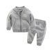 Kid's Clothing boys and girls spring sports suits children's sweatshirts loose two piece suits sportswear_viptrois.com