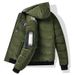 Padded Clothes Men's American Embroidery Down Cotton Thickened Loose Removable Hat Casual Warm Hooded Padded Jacket_viptrois.com