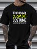 Zombie Costume Funny Easy Lazy Zombie Halloween Costume T-Shirt Casual T-Shirt For Women Casual Versatile Breathable Stylish Women Graphic Streetwear Women Top Graphic Tees Fashion Designer Clothes Slightly Print Round Neck Short Sleeve Summer Soft_viptrois.com