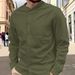 Men's Hawaiian Style Stand Up Collar Breathable Linen Henry Collar Casual Long Sleeved Shirt_viptrois.com