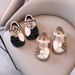 Mother&Kids Girls' leather shoes Baby Girls' shoes Princess soft-soled baby toddler Shoes Small children children's peas single shoes_viptrois.com