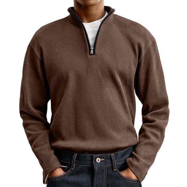 Half Zip Sweatshirt Ethnic Style 3d Printing Half Zip Sweatshirt Men's Sweatshirt_viptrois.com
