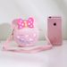 New Children's Messenger Bag Cross Border Cute Little Girl Gift Fashion Mini Round Bag Baby Shoulder Coin Purse_viptrois.com