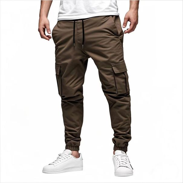 Men's Multi Pocket Drawstring Casual Japanese Overalls Men's Autumn And Summer New Overalls Spot Wholesale_viptrois.com