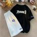 Men's Clothing Summer Ice Silk Short Sleeved T Shirt Men's Clothing Set With Handsome Sports Clothes_viptrois.com