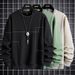 Loom Men's And Autumn Sweatshirt INS American Style Loose Round Neck T-Shirt Spring Two-Piece Long Sleeve Top Jacket_viptrois.com