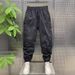 Men's Clothing Spring/Summer Men's Thin Solid Color Harem Pants Breathable Loose Cargo Casual Nine Point Versatile Loose Fit Trousers_viptrois.com