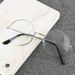 Retro Women's Small Round Frame Literary Glasses, Radiation Men's Flat Mirror, Round Flat Mirror, Street Stall Supply, Simple And Light_viptrois.com