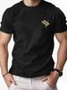 Maglietta Uomo 180g Cotone Puro Girocollo Stampa Matita Musicassetta Vintage Traspirante Comoda Top Estivo Taglio Regolare Casual Moda Giovanile_viptrois.com