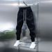 Men's Clothing Spring New Vertical Stripe Casual Pants Men's Trendy Elastic Waist Cuff Pants Fashion Sports Pants_viptrois.com