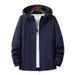 Men's Lightweight Hooded Jacket – Water-Resistant Workwear Style, Zip-Up Utility Pockets (Army Green/Black/Navy, M-5XL, Spring & Fall Casual Wear)_viptrois.com