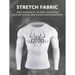 Men's Clothing Quick Drying Printed Sports T-Shirt Long Sleeved Casual Fitness Running Top Tight Fitting_viptrois.com