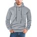 Men's Casual Pullover Hoodie - Oversized Streetwear Sweatshirt With Side Pockets (Black/Grey/Yellow/White/Navy/Coffee, S-XXXL)_viptrois.com