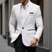 Men's All Season Suit Jacket Foreign Size Youth Business Formal Groom And Best Man Suits_viptrois.com