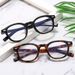 Women's Eyewear Frames Retro Personality Rice Nail Round Frame Anti Blue Light Flat Mirror Fashion Trend Flat Mirror Women's Versatile Glasses Frame_viptrois.com