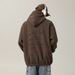 Heavyweight Fleece Hoodie – Distressed Letter Print Pullover With Burnout Technique (M-XXL, Black/Heather Grey/Oatmeal/Brown, 100% Polyester)_viptrois.com